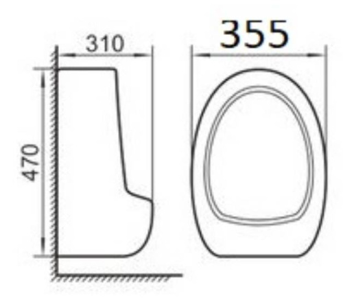 Писсуар CeramaLux X545P