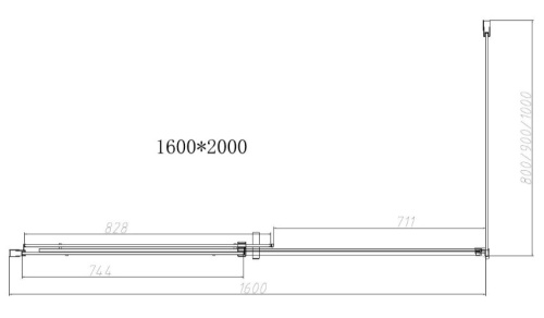 Душевой уголок Vincea Dice VSR-4D9016CLGM
