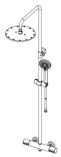 Душевая система Nemo Round NM-9011MB matte black