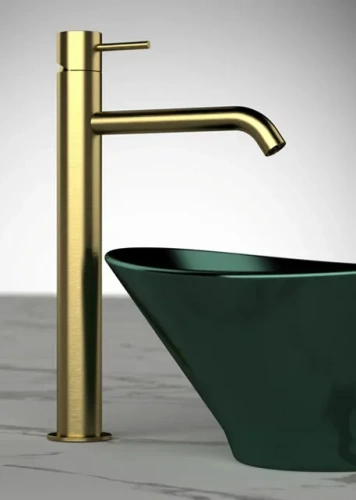 Смеситель для раковины Remer X Style X11LXLDO, золото глянцевое