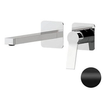 Смеситель для раковины Remer Slash SL15PLNO, черный матовый