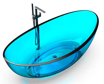 Ванна Knief Oval Shape Aquamarin Blue 70001100
