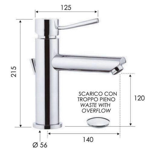 Смеситель для раковины Remer Minimal N10A