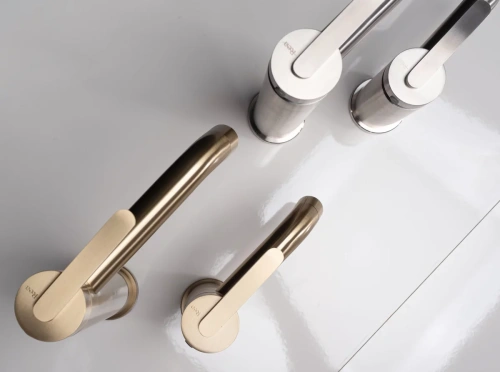 Смеситель для умывальника Rea Ontario gold matt B5505