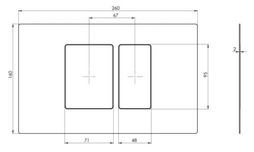Кнопка смыва Remer RB820DO золото глянцевое