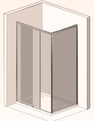Душевой уголок Vincea Como VSR-1C1015CL