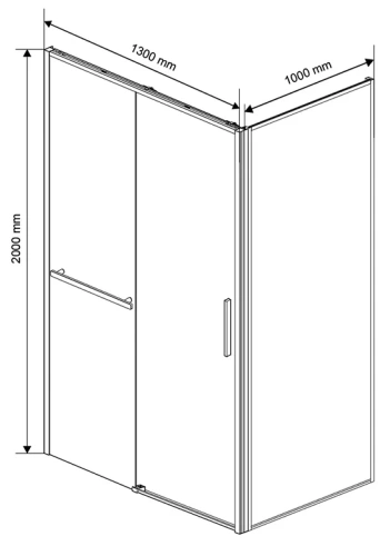 Душевой уголок Vincea Slim Soft VSR-1SS1013CL