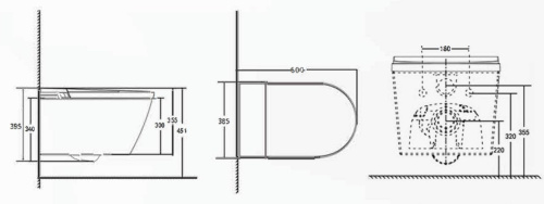 Унитаз подвесной Nemo 977-2/WHITE