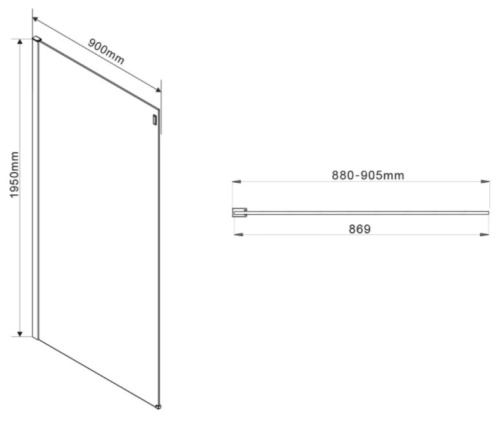 Душевой уголок Vincea Como VSR-1C9012CGB