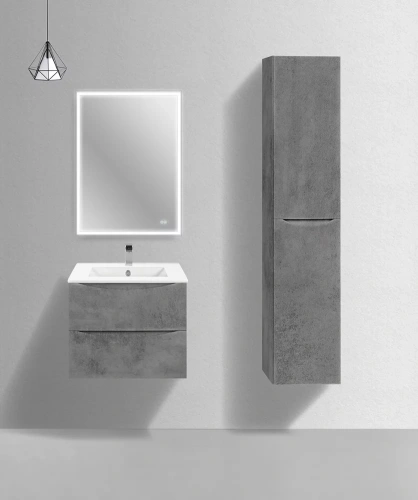 Тумба подвесная Vincea Mia Slim 600 Beton VMC-2MC600S1BT