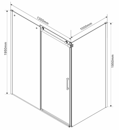 Душевой уголок Vincea Como VSR-1C1013CLB