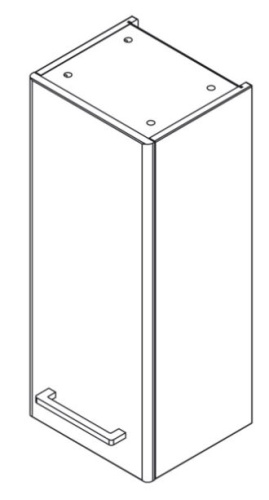 Шкаф подвесной Caprigo Accord 2260L-SF027