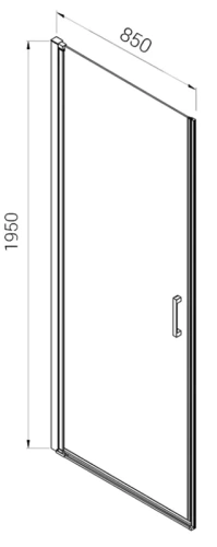Душевая дверь Vincea Alpha VDP-3AL850CL