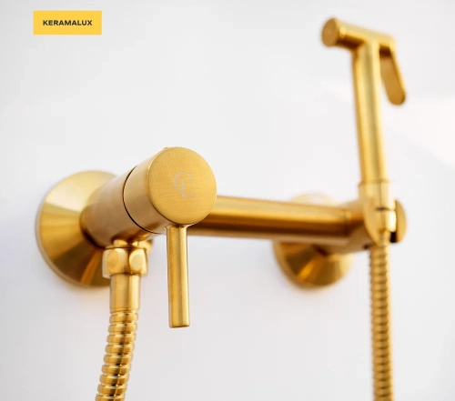 Гигиенический душ CeramaLux DRS/007 золотой матовый