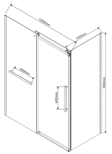 Душевой уголок Vincea Como Soft VSR-1CS1012CL