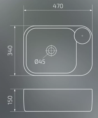 Умывальник Gid N9266