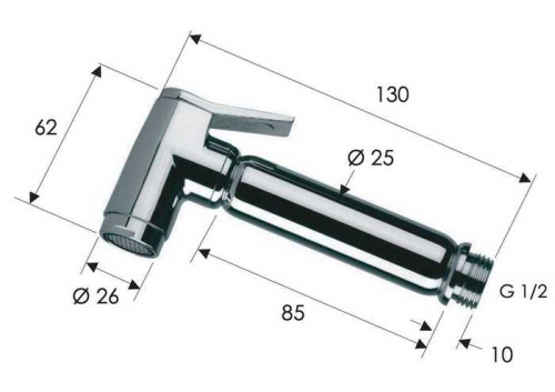 Лейка Remer 332OLANOX, черный матовый