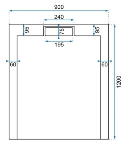 Душевой поддон Rea Grand White 90x120 K4591