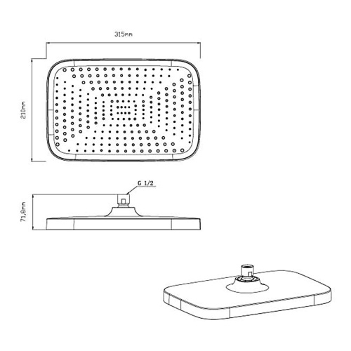Душевая система Vincea VSFW-321MT1CH