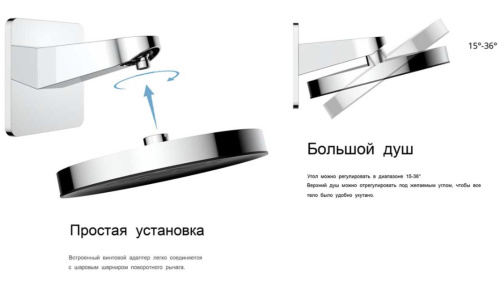Верхний душ Vincea VSHD-3I3CGM
