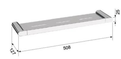 Полка 51 см Remer Lounge LN20NP, никель брашированный