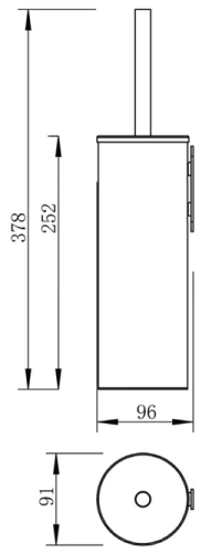 Ёршик настенный Vivi Felice F0613 ORO OPACO