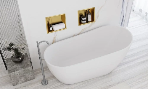 Полка врезная Rea 07 gold matt 05606