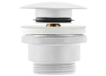 Донный клапан для раковины Rea White matt A2361 универсальный