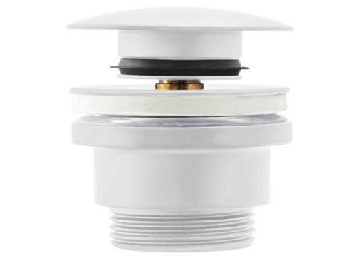 Донный клапан для раковины Rea White matt A2361 универсальный