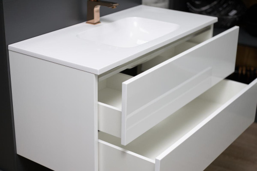 Тумба подвесная Vela Бланка 100П (открывание нажатием) TU27074